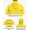 imageLittle Donkey Andy Mens Quickdry Running Jacket Convertible UPF 50 Cycling Jacket Windbreaker with Removable SleevesDetachable Hoodyellow