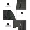 imageLittle Donkey Andy Mens Warm Waterproof Puffer Jacket Hooded Windproof Winter Coat with Recycled InsulationDark Grey Heather