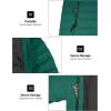 imageLittle Donkey Andy Mens Warm Waterproof Puffer Jacket Hooded Windproof Winter Coat with Recycled InsulationGreen Heather