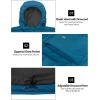 imageLittle Donkey Andy Mens Warm Waterproof Puffer Jacket Hooded Windproof Winter Coat with Recycled InsulationUpgraded Blue