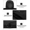 imageLittle Donkey Andy Mens Warm Waterproof Puffer Jacket Hooded Windproof Winter Coat with Recycled InsulationUpgradedblack