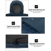 imageLittle Donkey Andy Mens Warm Waterproof Puffer Jacket Hooded Windproof Winter Coat with Recycled InsulationUpgradeddark Blue