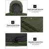 imageLittle Donkey Andy Mens Warm Waterproof Puffer Jacket Hooded Windproof Winter Coat with Recycled InsulationUpgradeddark Green