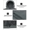 imageLittle Donkey Andy Mens Warm Waterproof Puffer Jacket Hooded Windproof Winter Coat with Recycled InsulationUpgradedgrey