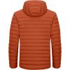 imageLittle Donkey Andy Mens Warm Waterproof Puffer Jacket Hooded Windproof Winter Coat with Recycled InsulationUpgradedorange