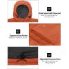 imageLittle Donkey Andy Mens Warm Waterproof Puffer Jacket Hooded Windproof Winter Coat with Recycled InsulationUpgradedorange