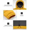 imageLittle Donkey Andy Mens Warm Waterproof Puffer Jacket Hooded Windproof Winter Coat with Recycled InsulationYellow Heather