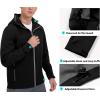 imageLittle Donkey Andy Mens Waterproof Rain Jacket Breathable Windbreaker Outdoor Rain Coat with Detachable HoodBlack