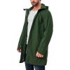 imageLittle Donkey Andy Mens Waterproof Rain Jacket Outdoor Lightweight Mountain Windbreaker Long Coat for Hiking Golf TravelArmy Green