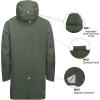 imageLittle Donkey Andy Mens Waterproof Rain Jacket Outdoor Lightweight Mountain Windbreaker Long Coat for Hiking Golf TravelArmy Green