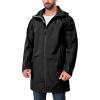 imageLittle Donkey Andy Mens Waterproof Rain Jacket Outdoor Lightweight Mountain Windbreaker Long Coat for Hiking Golf TravelBlack