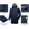 imageLittle Donkey Andy Mens Waterproof Rain Jacket Outdoor Lightweight Mountain Windbreaker Long Coat for Hiking Golf TravelDark Blue