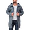 imageLittle Donkey Andy Mens Waterproof Rain Jacket Outdoor Lightweight Mountain Windbreaker Long Coat for Hiking Golf TravelGrey
