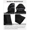 imageLittle Donkey Andy Mens Waterproof Ski Snowboarding Jacket Windproof Warm Coat with Detachable HoodBlack