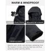 imageLittle Donkey Andy Mens Waterproof Ski Snowboarding Jacket Windproof Warm Coat with Detachable HoodBlack Heather