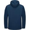 imageLittle Donkey Andy Mens Waterproof Ski Snowboarding Jacket Windproof Warm Coat with Detachable HoodBlue Heather