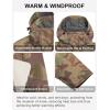 imageLittle Donkey Andy Mens Waterproof Ski Snowboarding Jacket Windproof Warm Coat with Detachable HoodCamo Green