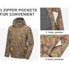 imageLittle Donkey Andy Mens Waterproof Ski Snowboarding Jacket Windproof Warm Coat with Detachable HoodCamo Green