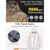 imageLittle Donkey Andy Mens Waterproof Ski Snowboarding Jacket Windproof Warm Coat with Detachable HoodCamo Green
