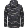 imageLittle Donkey Andy Mens Waterproof Ski Snowboarding Jacket Windproof Warm Coat with Detachable HoodCamo Grey