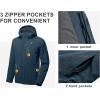 imageLittle Donkey Andy Mens Waterproof Ski Snowboarding Jacket Windproof Warm Coat with Detachable HoodFaience Heather