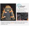 imageLittle Donkey Andy Mens Waterproof Ski Snowboarding Jacket Windproof Warm Coat with Detachable HoodYellow Heather
