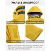 imageLittle Donkey Andy Mens Waterproof Ski Snowboarding Jacket Windproof Warm Coat with Detachable HoodYellow Heather