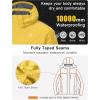 imageLittle Donkey Andy Mens Waterproof Ski Snowboarding Jacket Windproof Warm Coat with Detachable HoodYellow Heather