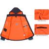 imageLittle Donkey Andy Mens Waterproof Softshell Jacket with Detachable Sleeves and Hood Fleece Mountain Ski Snow Rain CoatDark Bluea3