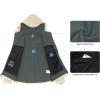 imageLittle Donkey Andy Mens Waterproof Softshell Jacket with Detachable Sleeves and Hood Fleece Mountain Ski Snow Rain CoatKhaki