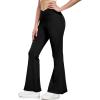 imageLittle Donkey Andy Womens Flare Leggings Cross HighWaisted Yoga Pants Athletic Casual Length PantsBlack