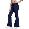 imageLittle Donkey Andy Womens Flare Leggings Cross HighWaisted Yoga Pants Athletic Casual Length PantsDark Blue