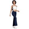 imageLittle Donkey Andy Womens Flare Leggings Cross HighWaisted Yoga Pants Athletic Casual Length PantsDark Blue