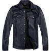 imageLittle Donkey Andy Womens Leather Jacket Long Sleeve Waterproof Stretch Faux Leather Jacket for Women Outwear CasualDark Blue