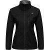 imageLittle Donkey Andy Womens Lightweight Softshell Jacket Windbreaker for Running Travel Hiking Windproof WaterproofBlack