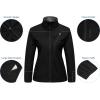 imageLittle Donkey Andy Womens Lightweight Softshell Jacket Windbreaker for Running Travel Hiking Windproof WaterproofBlack