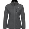 imageLittle Donkey Andy Womens Lightweight Softshell Jacket Windbreaker for Running Travel Hiking Windproof WaterproofIron Gray