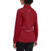 imageLittle Donkey Andy Womens Lightweight Softshell Jacket for Running Cycling Water Repellent Windbreaker with Zipper PocketsRed