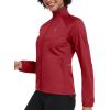 imageLittle Donkey Andy Womens Lightweight Softshell Jacket for Running Cycling Water Repellent Windbreaker with Zipper PocketsRed