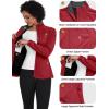 imageLittle Donkey Andy Womens Lightweight Softshell Jacket for Running Cycling Water Repellent Windbreaker with Zipper PocketsRed