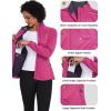 imageLittle Donkey Andy Womens Lightweight Softshell Jacket for Running Cycling Water Repellent Windbreaker with Zipper PocketsRose