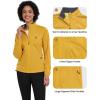 imageLittle Donkey Andy Womens Lightweight Softshell Jacket for Running Cycling Water Repellent Windbreaker with Zipper PocketsTurmeric
