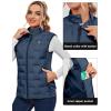 imageLittle Donkey Andy Womens Puffer Vest Lightweight Sleeveless Golf Padded JacketBlue