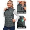 imageLittle Donkey Andy Womens Puffer Vest Lightweight Sleeveless Golf Padded JacketGrey