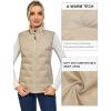 imageLittle Donkey Andy Womens Puffer Vest Lightweight Sleeveless Golf Padded JacketKhaki