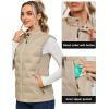 imageLittle Donkey Andy Womens Puffer Vest Lightweight Sleeveless Golf Padded JacketKhaki