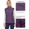 imageLittle Donkey Andy Womens Puffer Vest Lightweight Sleeveless Golf Padded JacketPurple