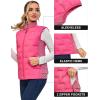 imageLittle Donkey Andy Womens Puffer Vest Lightweight Sleeveless Golf Padded JacketRose Red