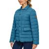 imageLittle Donkey Andy Womens Warm Windproof Puffer Jacket Lightweight Breathable Jacket Winter LongSleeve Insulated CoatBlue