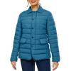imageLittle Donkey Andy Womens Warm Windproof Puffer Jacket Lightweight Breathable Jacket Winter LongSleeve Insulated CoatBlue
